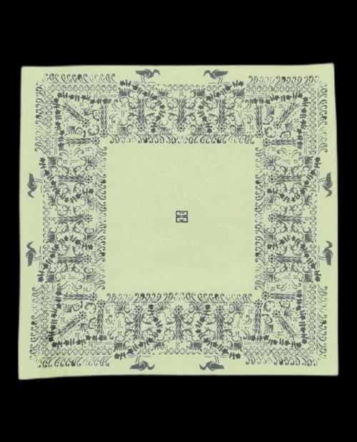 Givenchy Bird Bandada Printed Scarf Lime