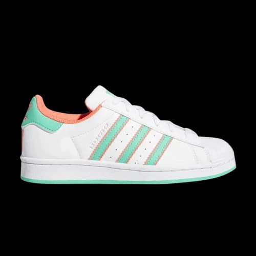 Adidas Superstar Big Kid 'White Hi-Res Green'