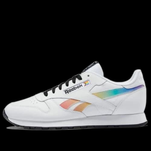 Reebok Classic Leather Pride Cozy Breathable Casual Shoes/Sneakers Unisex White Orange
