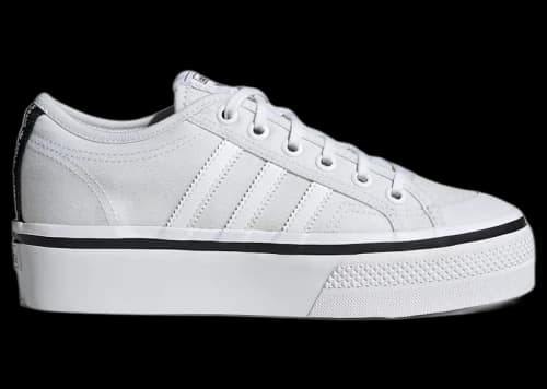 adidas Nizza Platform Lo Parley White Black (Women's)