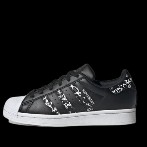 (GS) adidas Originals Superstar Shoes 'Black White'