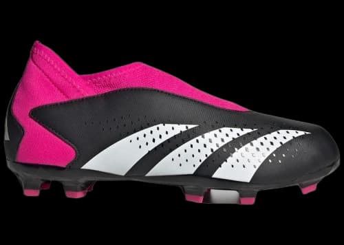 adidas Predator Accuracy.3 Laceless FG Core Black Cloud White Team Shock Pink (GS)