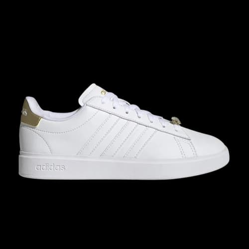 adidas Grand Court Cloudfoam 'White Gold Metallic' (Women's)