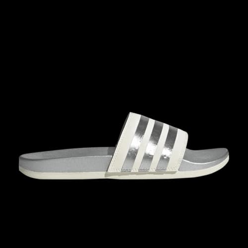 adidas Adilette Comfort Slide 'White Matte Silver' (Women's)