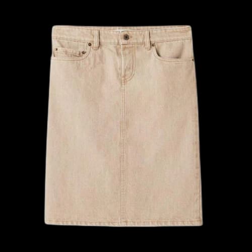 Miu Denim Pencil Skirt 'Beige'