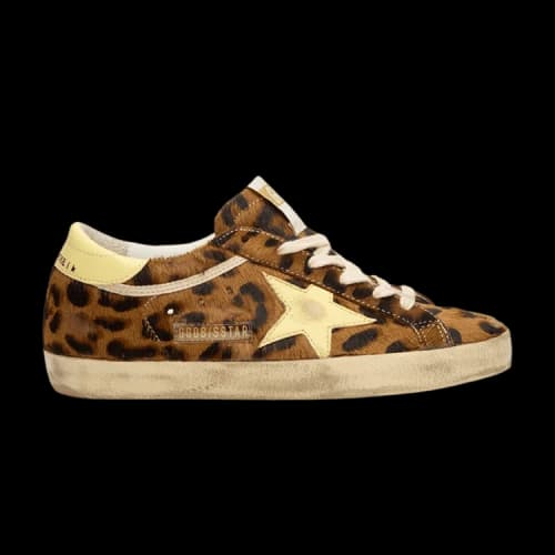 Golden Goose Super-Star Horsy Upper Toe And Tongue 'Leopard Pale Yellow' (Women's)