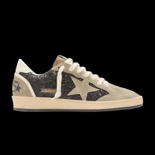 Golden Goose Ball Star 'Taupe Black Glitter' (Women's)