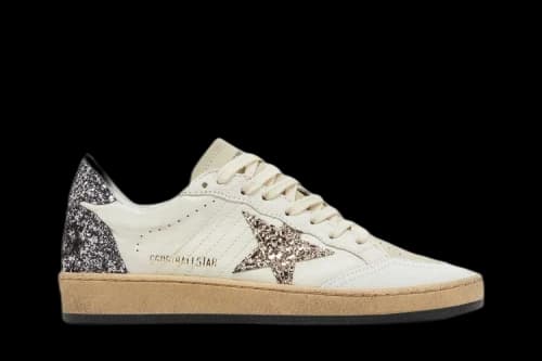 Golden Goose Ball Star 'White Beige Silver Glitter' (Women's)