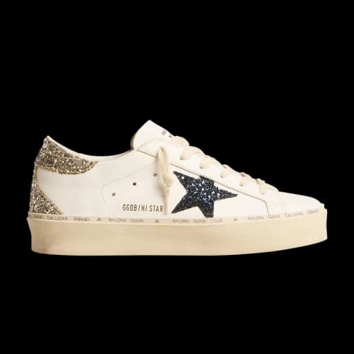 Golden Goose Hi Star 'White Blue Platinum Glitter' (Women's)
