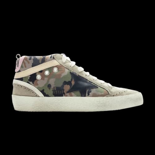Golden Goose Mid Star 'Green Camouflage' (Women's)
