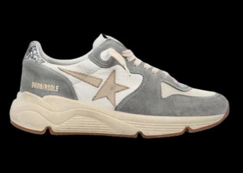Golden Goose Running Sole Grey Cream Smoke (Women's)