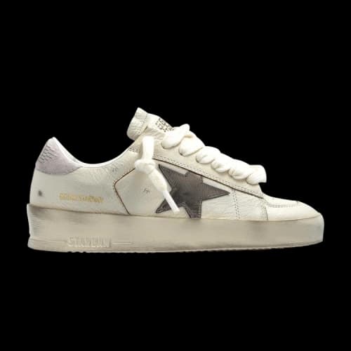 Golden Goose Stardan White Metallic Silver Pink