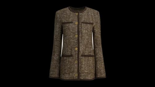 Golden Goose Wool Blend Jacket Brown
