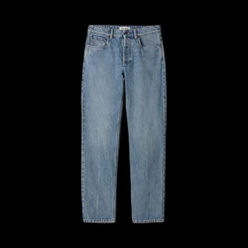 Miu Logo Straight Jeans 'Denim'