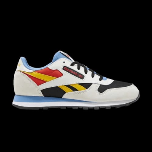 Reebok Classic Leather Big Kid 'Pure Grey Always Yellow'