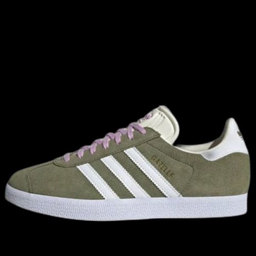 adidas Gazelle Shoes 'Focus Olive White' (Women's)