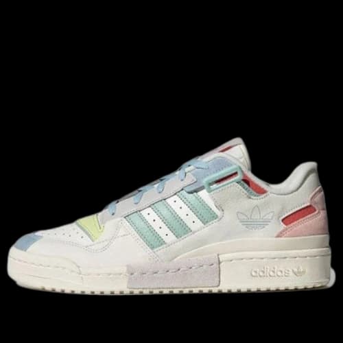 adidas originals Unisex Forum Exhibit Low Sneakers White/Pink/Blue