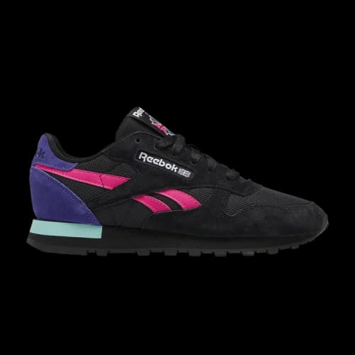 Reebok Classic Leather 'Black Proud Pink Bold Purple' (Women's)