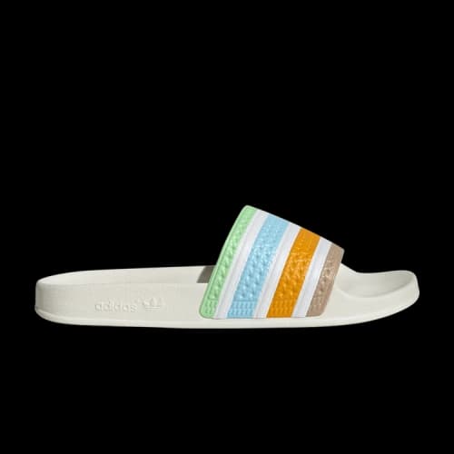 adidas Adilette Slides Bliss Blue Cloud White Off White