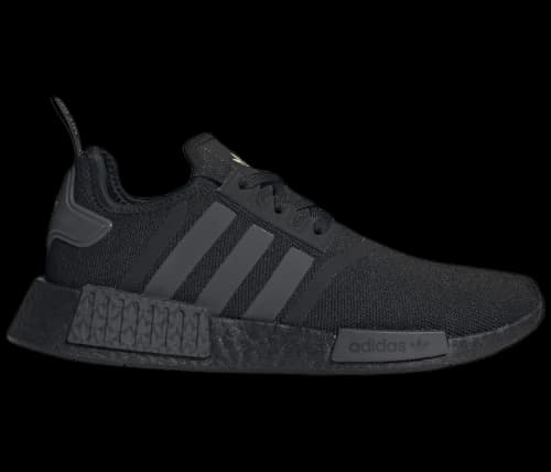 adidas NMD R1 Core Black Grey Solar Yellow