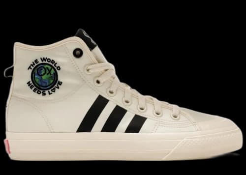 adidas Nizza Hi RF André Saraiva The World Needs Love Cream