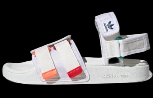 adidas Adilette Sandal 4.0 'White Scarlet True Orange'
