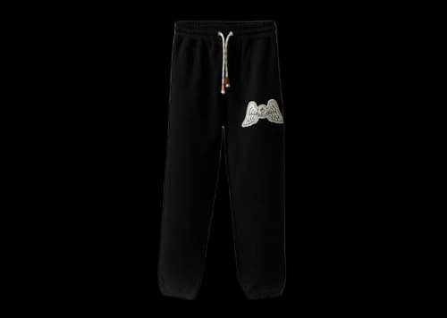 Moncler x Palm Angels Anels Wing Logo Sweatpants Black White