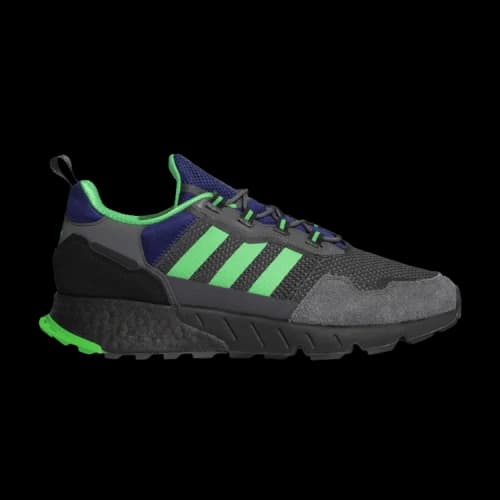 adidas ZX 1K Boost Grey Six Screaming Green Core Black