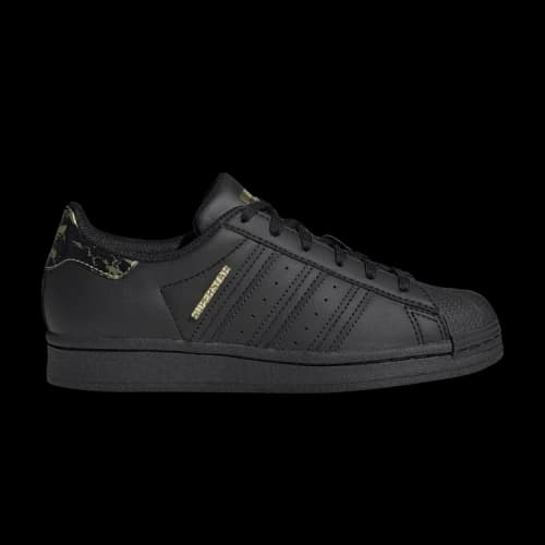 adidas Superstar J 'Black Gold Metallic'