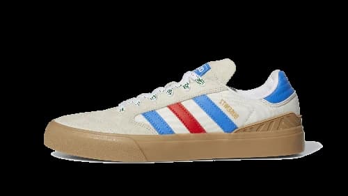 adidas Busenitz Vulc II Bliss Blue Bird Red Gum