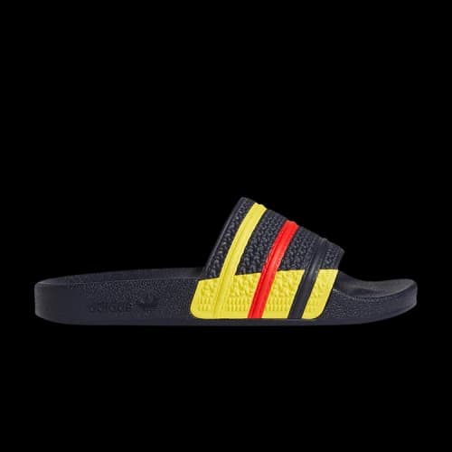 adidas Adilette Slide 'Legend Ink Red Yellow'