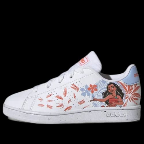 (PS) adidas x Disney Advantage Moana Shoes 'White Red'