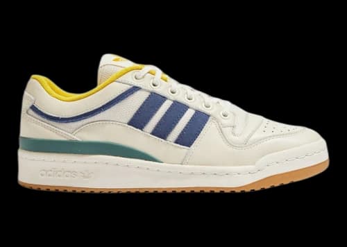 adidas Forum Low Wood Wood Off White Electric Blue Mustard Yellow