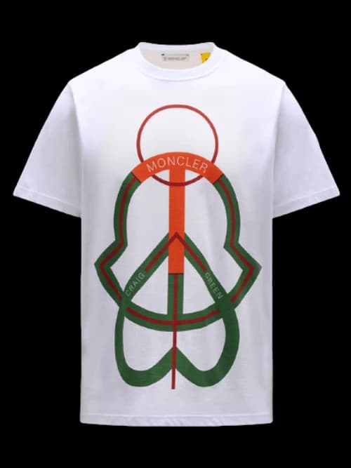 Moncler 5 Craig Green Logo Graphic Printed T-Shirt Silk White/Multi