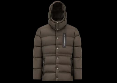 Moncler Bauges Short Down Jacket Dark Army Green