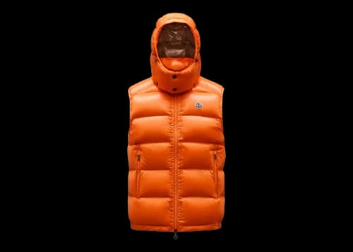 Moncler Bormes Down Vest Bright Orange