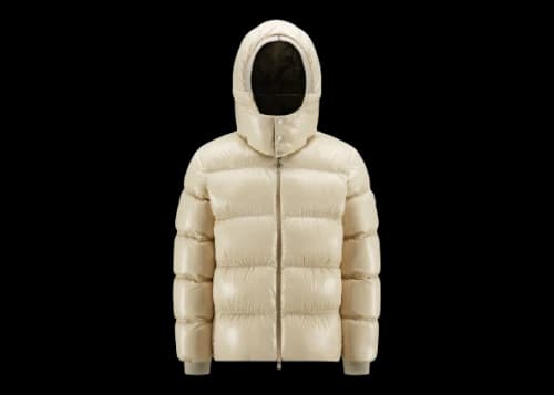 Moncler Orizaba Short Down Jacket Natural Kakhi Beige