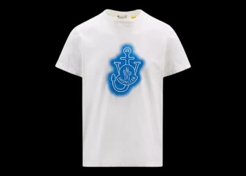 Moncler x JW Anderson Logo T-Shirt White/Light Blue