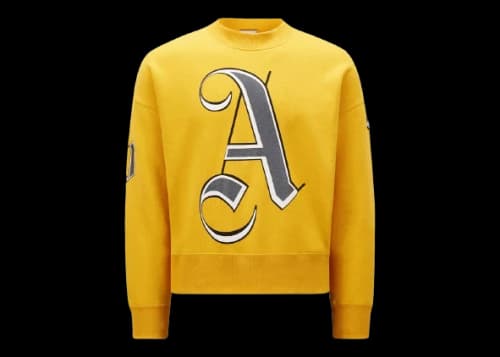 Moncler x Palm Angels Monogram Sweatshirt Golden Yellow