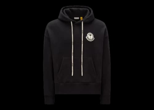 Moncler x Palm Angels Logo Hoodie Black