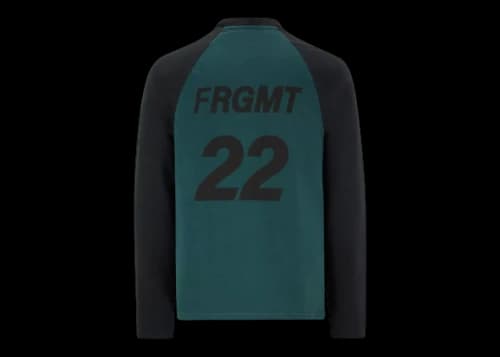 Moncler Hiroshi Fujiwara x Fragment Logo Long Sleeve T-Shirt Dark Green