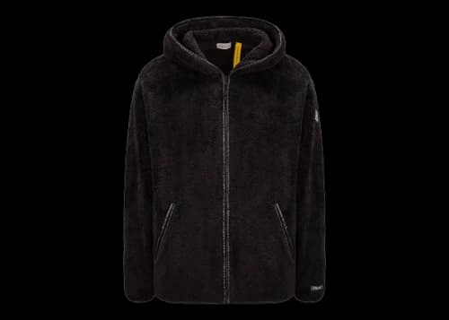 Moncler Hiroshi Fujiwara x Fragment Fleece Zip-Up Hoodie Black