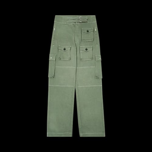 Loewe Multi-Pocket Cargo Trousers 'Green'