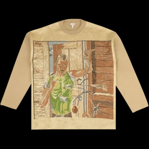 Loewe Jacquard Sweater 'Beige'
