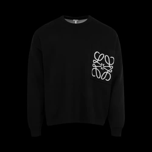 Loewe Anagram Pocket Sweater 'Black/White'