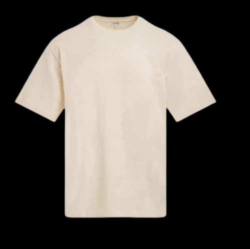 LOEWE Chia Elephant Cotton T-Shirt Ecru