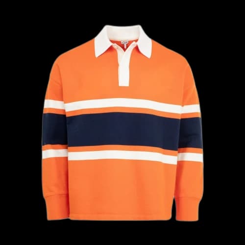 Loewe Long-Sleeve Polo 'Orange/Navy Blue'