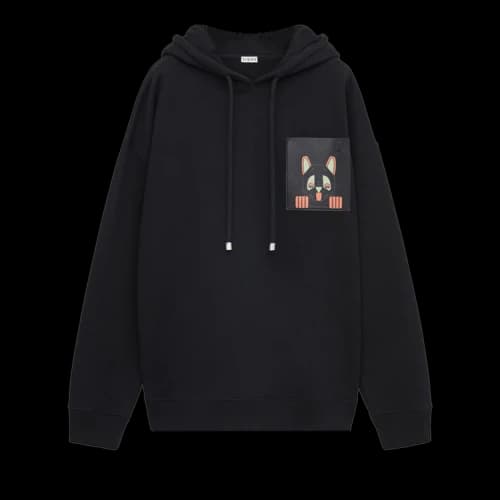 Loewe Relaxed Fit Hoodie 'Black'