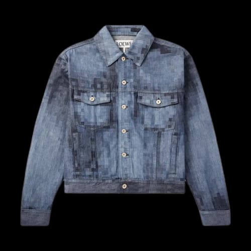 Loewe Pixelated Jacket 'Raw Denim'