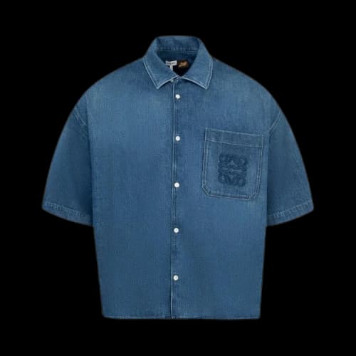 Loewe Short-Sleeve Shirt 'Light Blue'